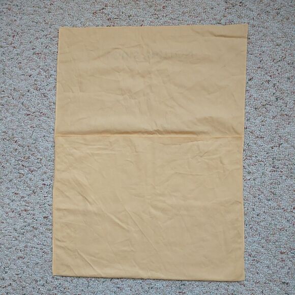 Louis Vuitton Envelope Dust Bag Foldover Tan Spell Out Logo Authentic 18x13” - Picture 2 of 8